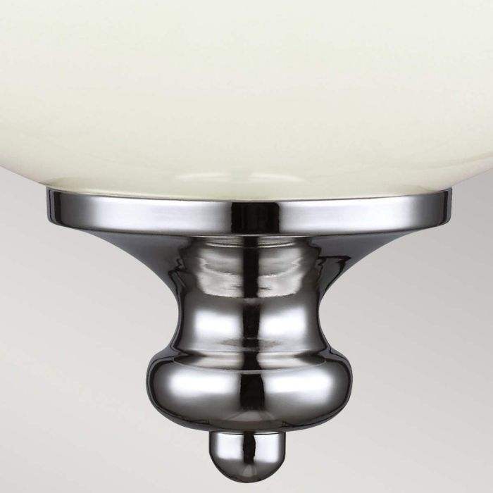 Elstead Lighting Parkman 1 Light Small Pendant - Polished Nickel