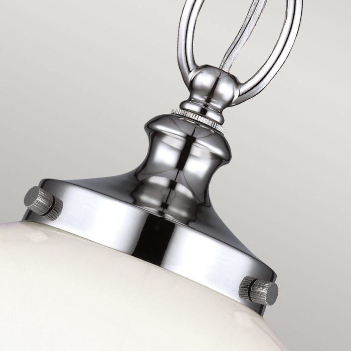 Elstead Lighting Parkman 1 Light Small Pendant - Polished Nickel
