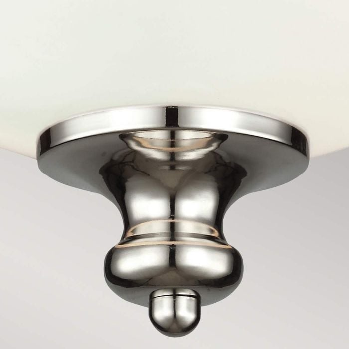 Elstead Lighting Parkman 2 Light Flush - Polished Nickel