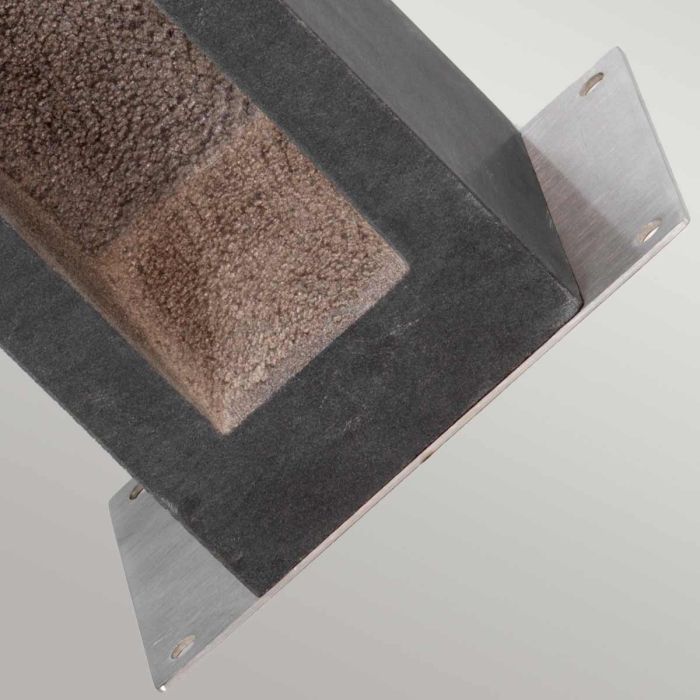 Elstead Lighting Parkstone Large LED Bollard - Basalt Stone With Stainless Steel