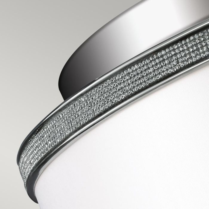 Elstead Lighting Pave 2 Light Flush - Polished Nickel