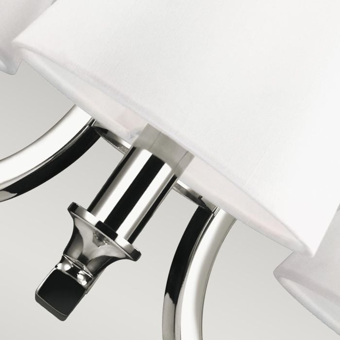 Elstead Lighting Pave 3 Light Chandelier - Polished Nickel