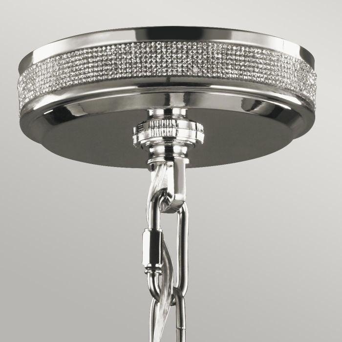 Elstead Lighting Pave 3 Light Chandelier - Polished Nickel