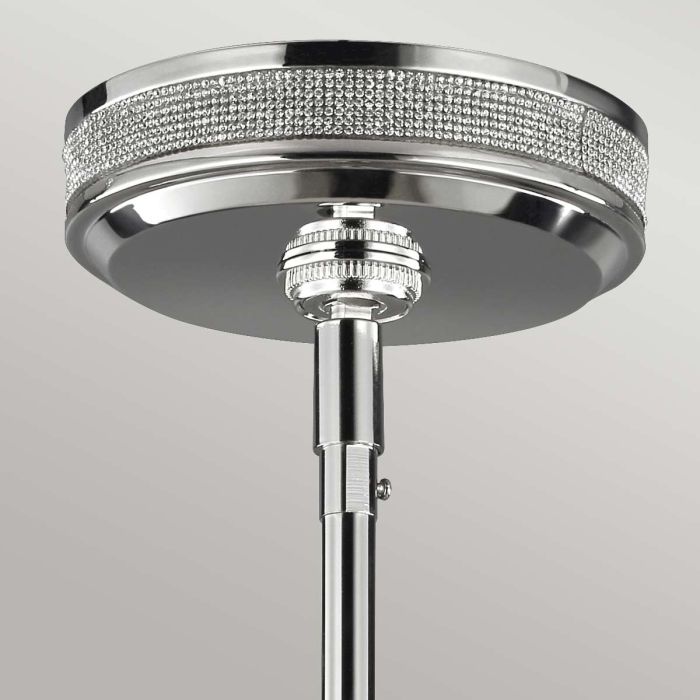 Elstead Lighting Pave 3 Light Pendant - Polished Nickel