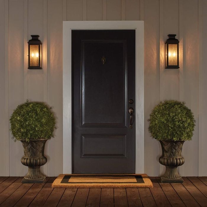 Elstead Lighting Pediment 2 Light Medium Wall Lantern - Dark Aged Copper