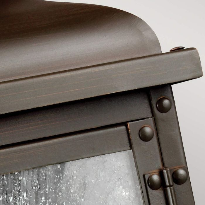 Elstead Lighting Pediment 2 Light Small Wall Lantern - Dark Aged Copper