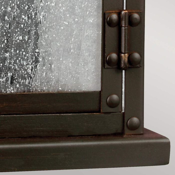 Elstead Lighting Pediment 2 Light Small Wall Lantern - Dark Aged Copper