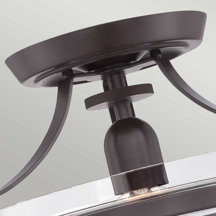 Elstead Lighting Penn Station 1 Light Semi-Flush - Western Bronze