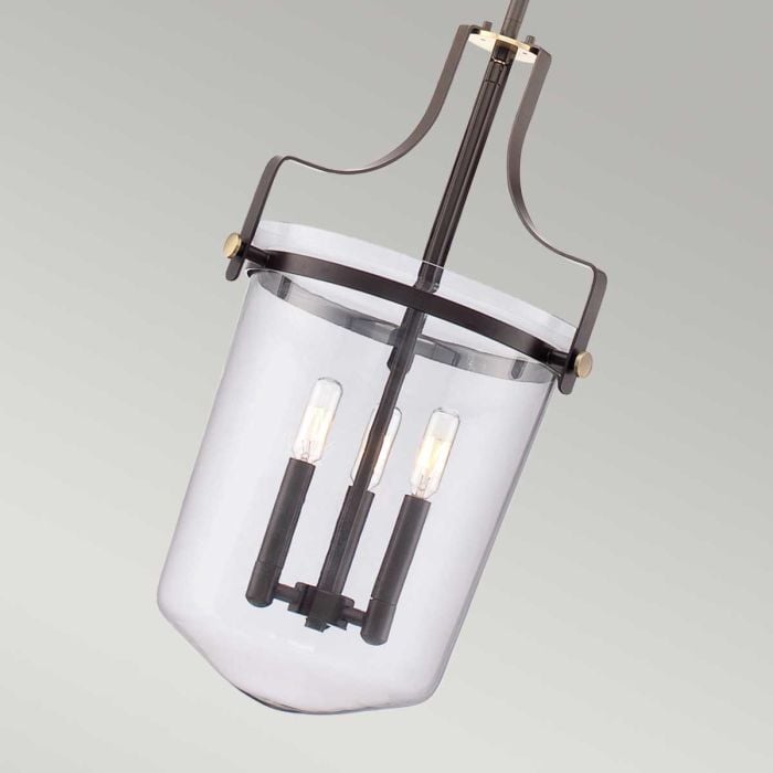 Elstead Lighting Penn Station 3 Light Pendant - Western Bronze