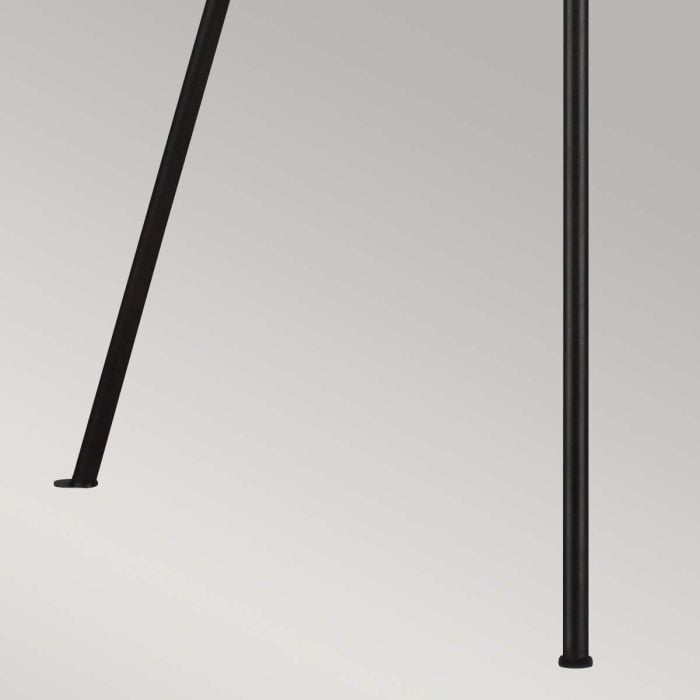 Elstead Lighting Penny 1 Light Floor Lamp - Aged Iron With White Shade