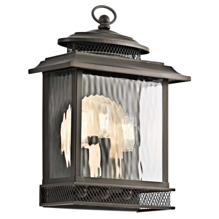 elstead lighting Pettiford 3 Light Wall Lantern - Olde Bronze