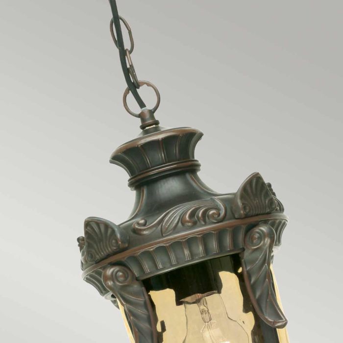 Elstead Lighting Philadelphia 1 Light Medium Chain Lantern - Old Bronze
