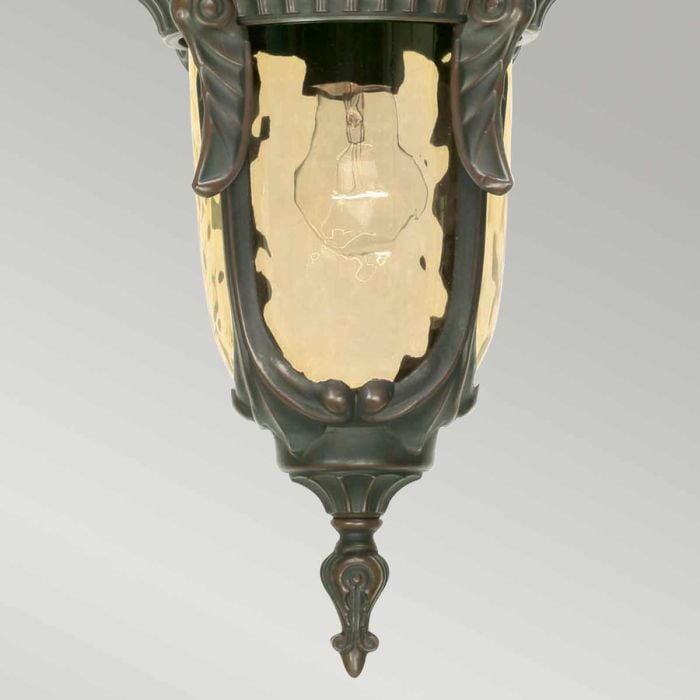 Elstead Lighting Philadelphia 1 Light Medium Chain Lantern - Old Bronze