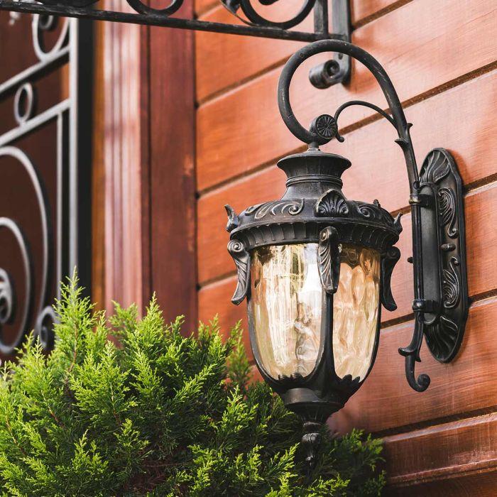 Elstead Lighting Philadelphia 1 Light Medium Down Wall Lantern - Old Bronze