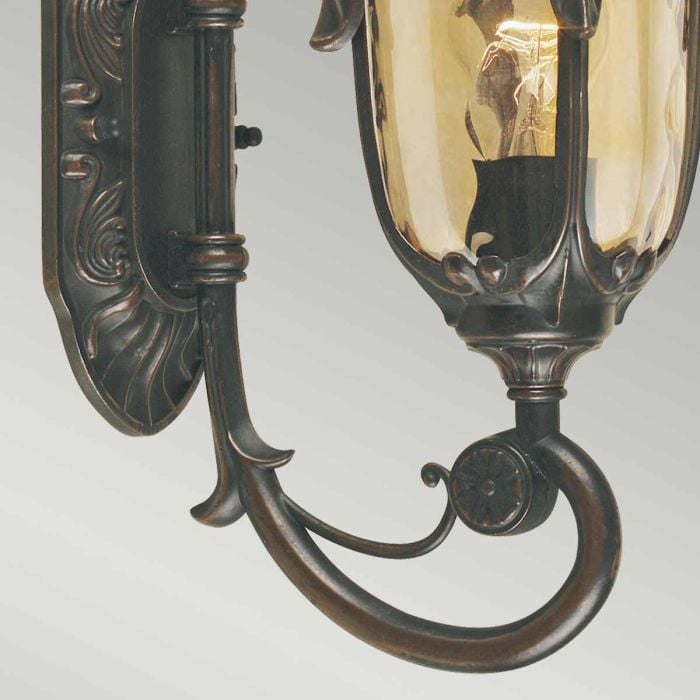 Elstead Lighting Philadelphia 1 Light Small Wall Lantern - Old Bronze