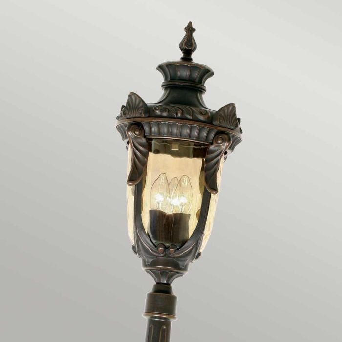 Elstead Lighting Philadelphia 3 Light Large Lamp Post - Old Bronze