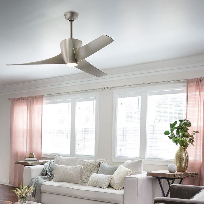Elstead Lighting Phree - 56in / 142cm Fan - Brushed Nickel