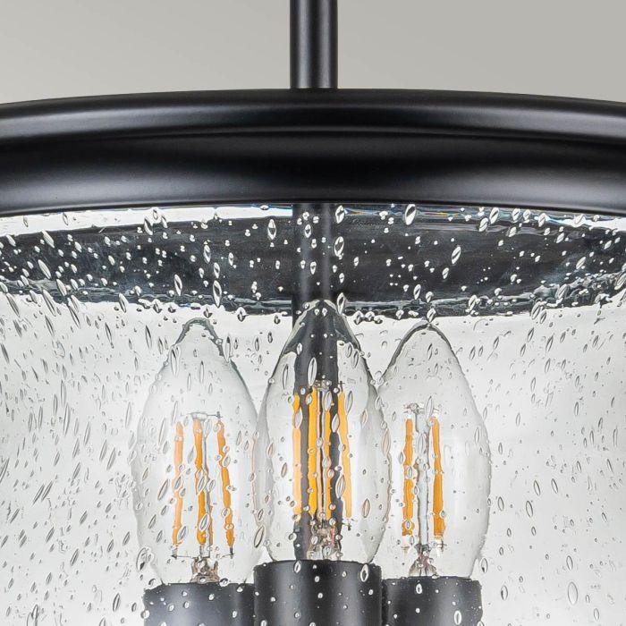 Elstead Lighting Pickering Lane 3 Light Semi-Flush - Black