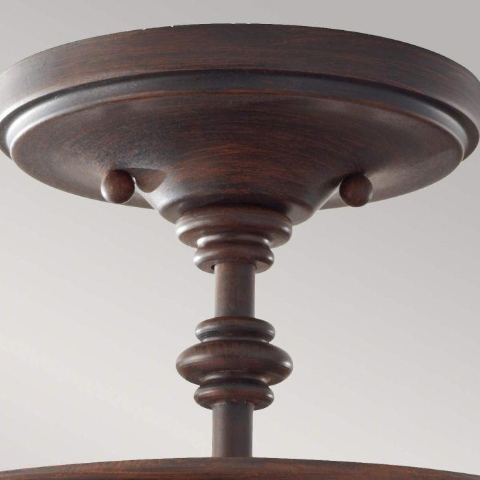 Elstead Lighting Pickering Lane 3 Light Semi-Flush - Heritage Bronze