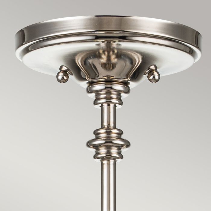 Elstead Lighting Pickering Lane 3 Light Semi-Flush - Polished Nickel
