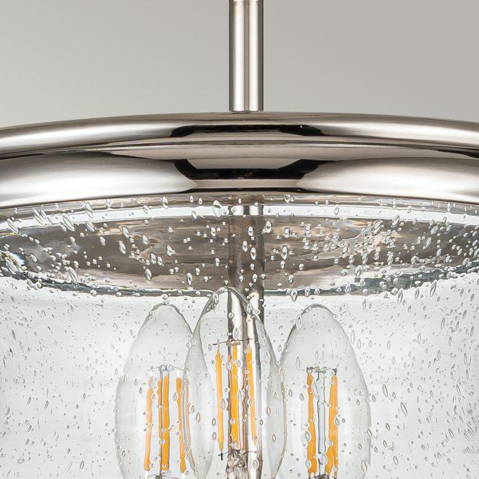 Elstead Lighting Pickering Lane 3 Light Semi-Flush - Polished Nickel