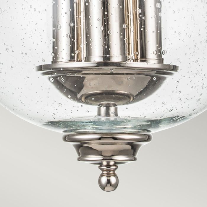 Elstead Lighting Pickering Lane 3 Light Semi-Flush - Polished Nickel