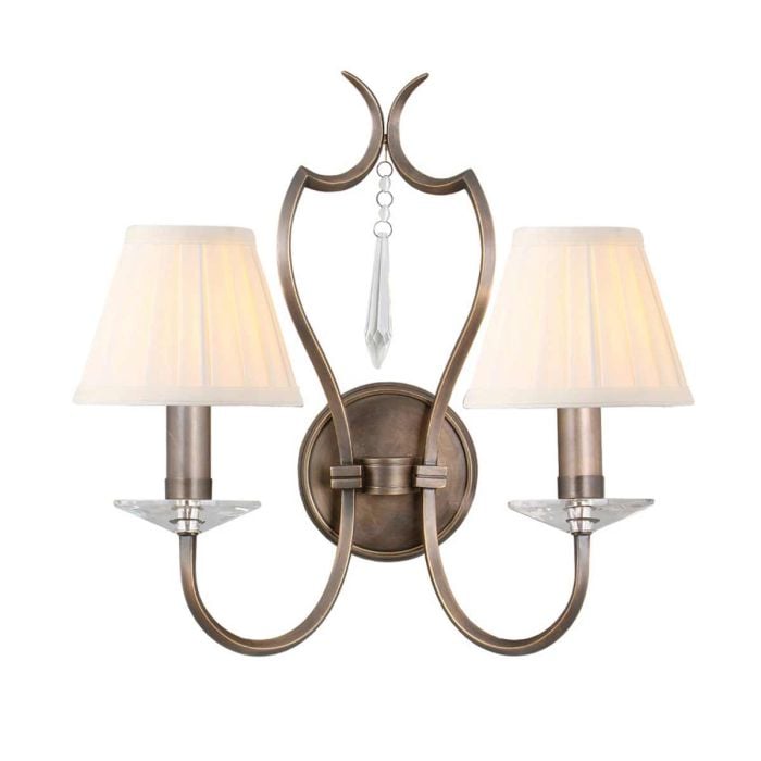 Elstead Lighting Pimlico 2 Light Wall Light - Dark Bronze