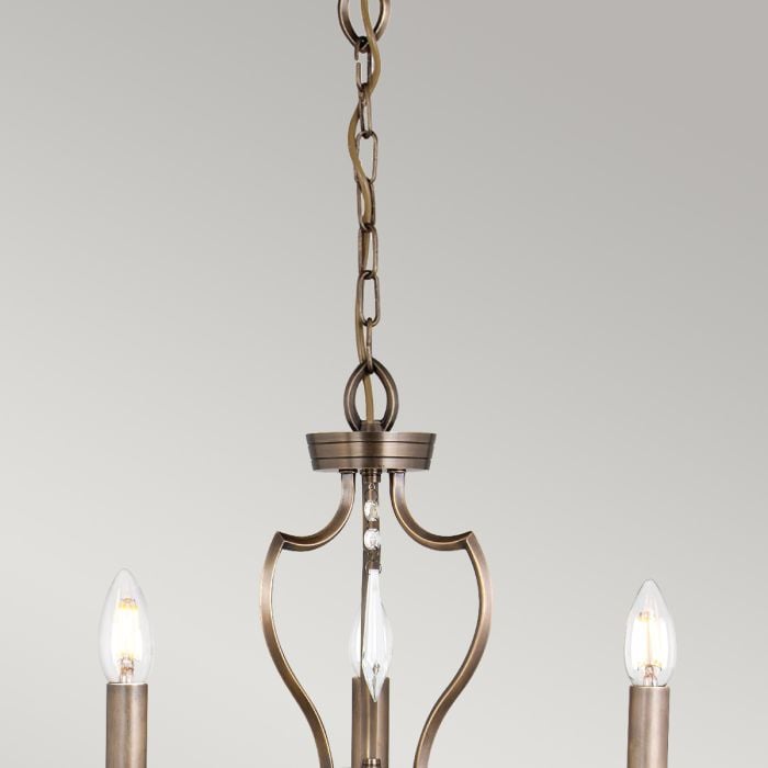 Elstead Lighting Pimlico 3 Light Chandelier - Dark Bronze