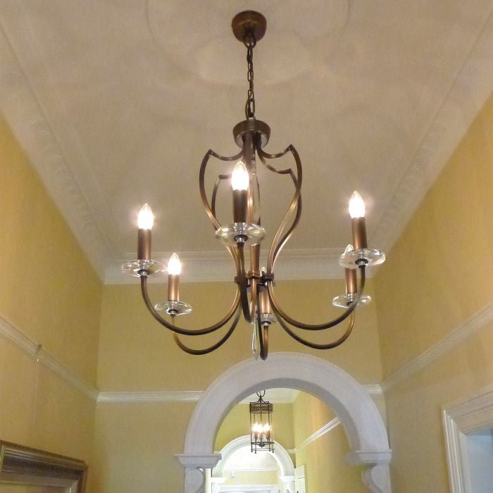 Elstead Lighting Pimlico 6 Light Chandelier - Dark Bronze