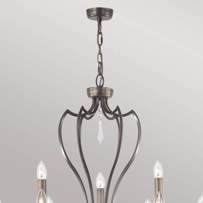 Elstead Lighting Pimlico 9 Light Chandelier - Dark Bronze