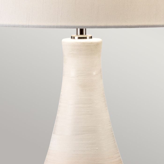 Elstead Lighting Pinner 1 Light Table Lamp - Subtle Pink & Matt Cream