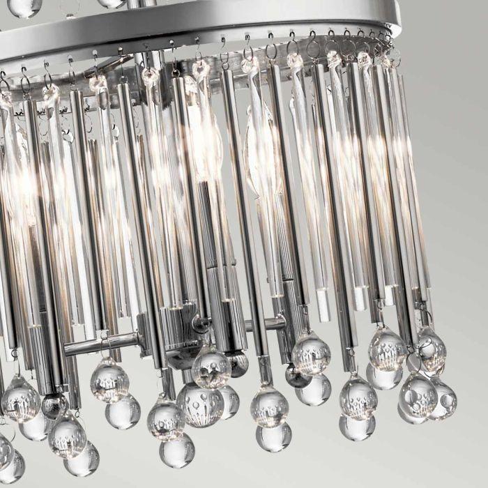 Elstead Lighting Piper 18 Light Chandelier/ Pendant - Polished Chrome