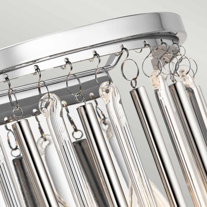 Elstead Lighting Piper 2 Light Wall Light - Polished Chrome