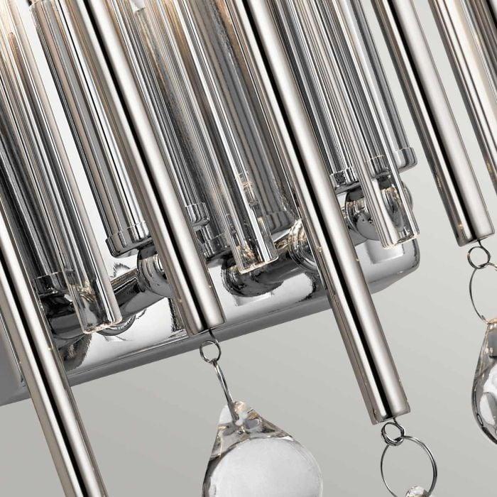 Elstead Lighting Piper 2 Light Wall Light - Polished Chrome