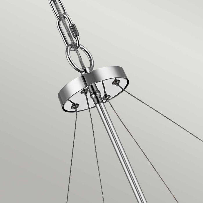 Elstead Lighting Piper 6 Light Chandelier/ Pendant - Polished Chrome