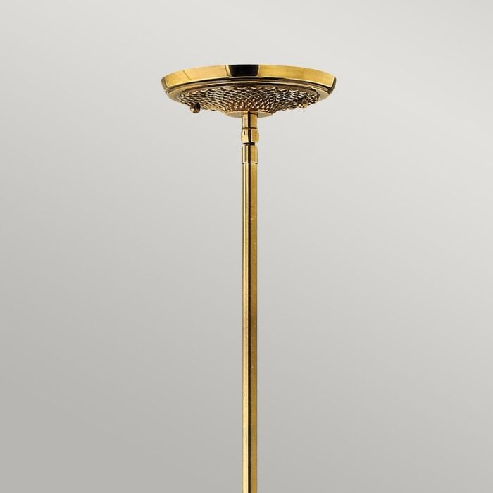 Elstead Lighting Plantation 1 Light Pendant - Burnished Brass