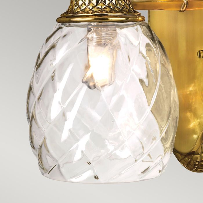 Elstead Lighting Plantation 1 Light Wall Light - Burnished Brass
