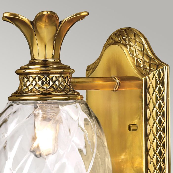 Elstead Lighting Plantation 1 Light Wall Light - Burnished Brass