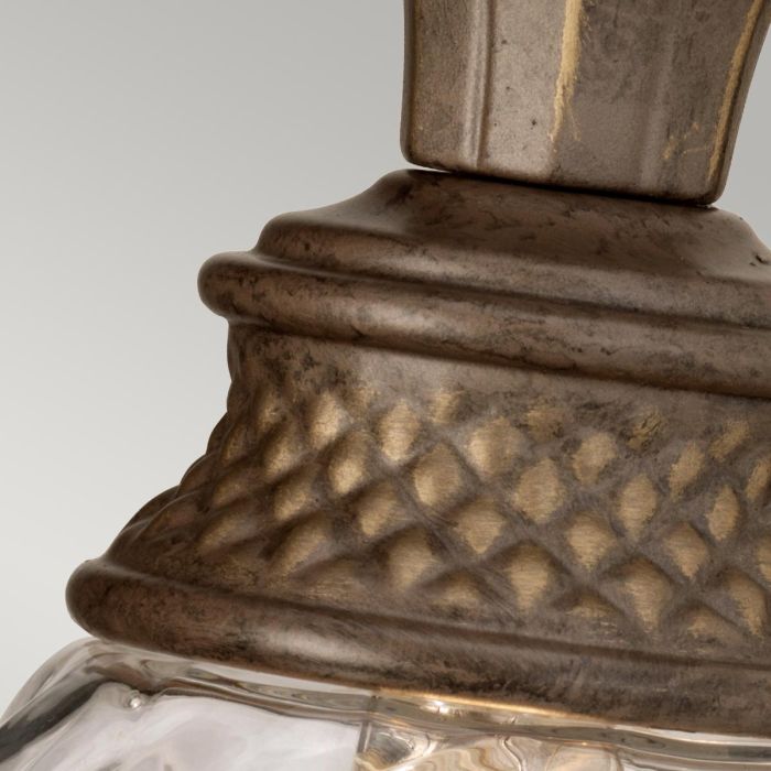Elstead Lighting Plantation 1 Light Wall Light - Pearl Bronze