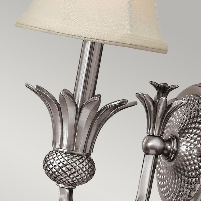 Elstead Lighting Plantation 1 Light Wall Light - Polished Antique Nickel