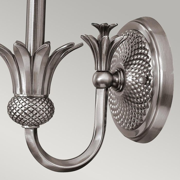 Elstead Lighting Plantation 1 Light Wall Light - Polished Antique Nickel