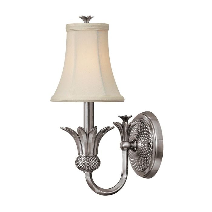 elstead lighting Plantation 1 Light Wall Light - Polished Antique Nickel