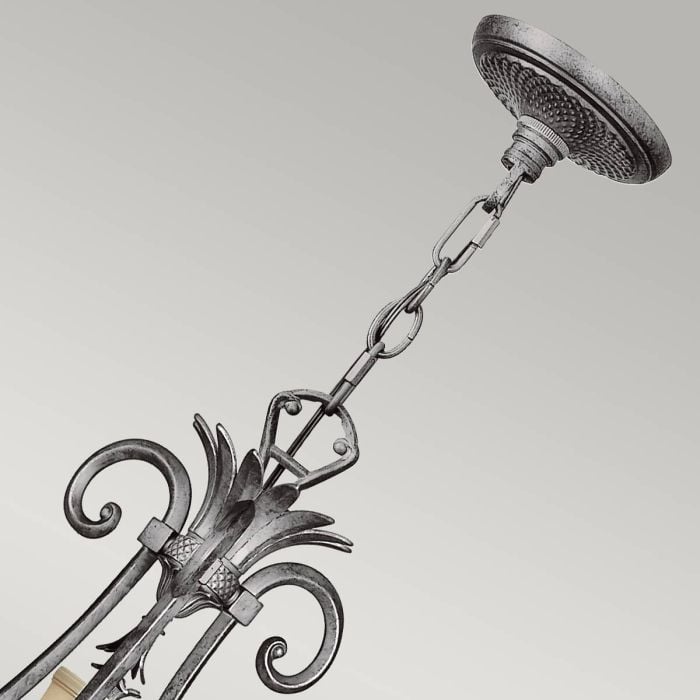Elstead Lighting Plantation 10 Light Chandelier - Polished Antique Nickel