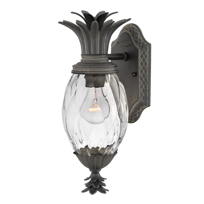 elstead lighting Plantation 1lt Small Wall Lantern - Museum Black