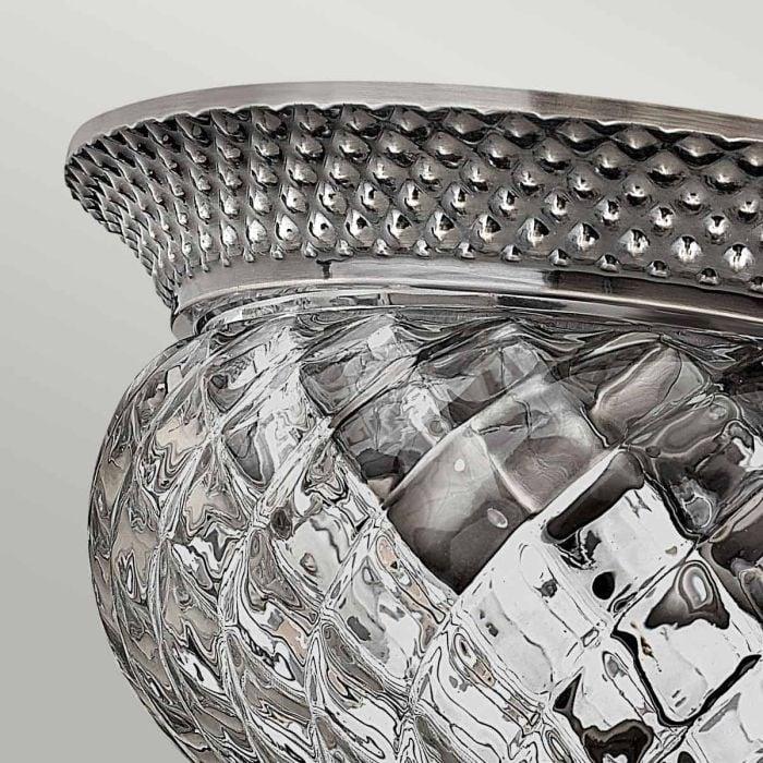 Elstead Lighting Plantation 2 Light Small Flush - Polished Antique Nickel