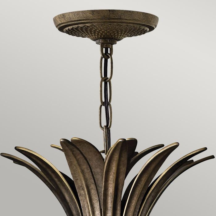 Elstead Lighting Plantation 4 Light Pentant - Pearl Bronze