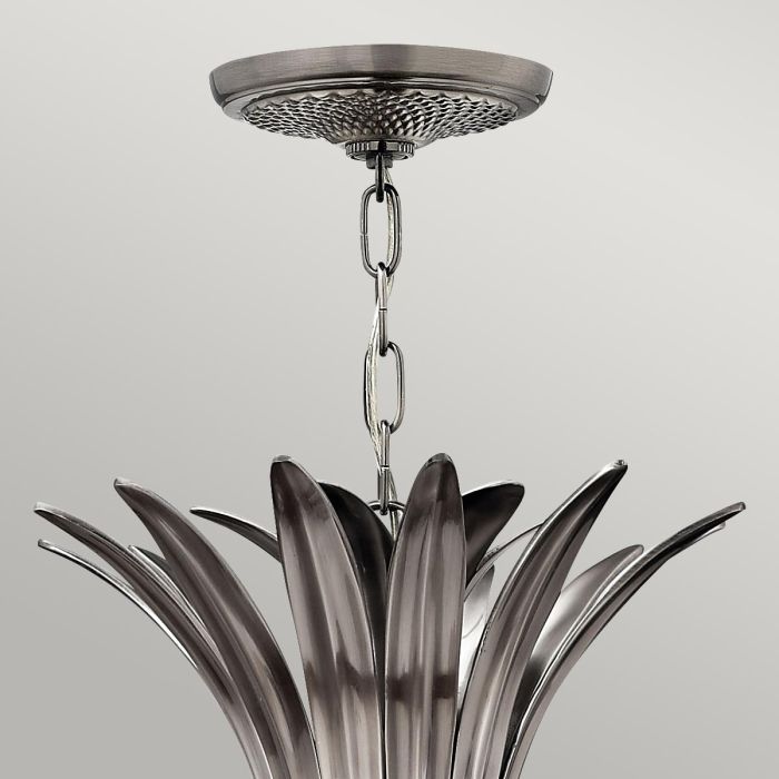 Elstead Lighting Plantation 4 Light Pentant - Polished Antique Nickel
