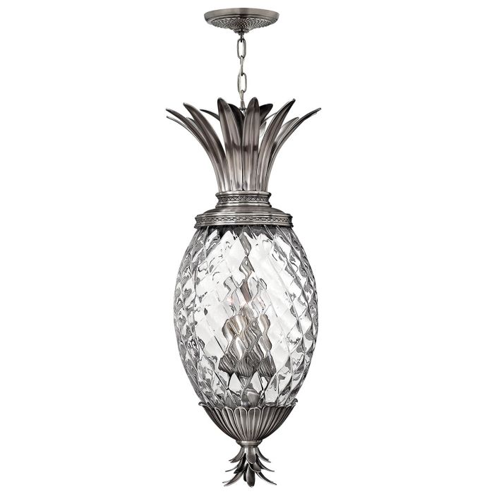 elstead lighting Plantation 4 Light Pentant - Polished Antique Nickel