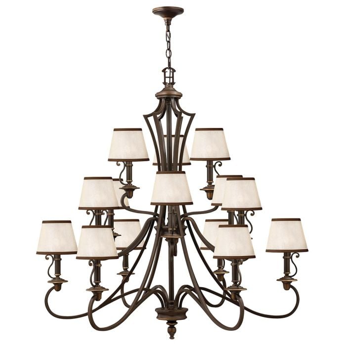 elstead lighting Plymouth 15 Light Chandelier - Olde Bronze