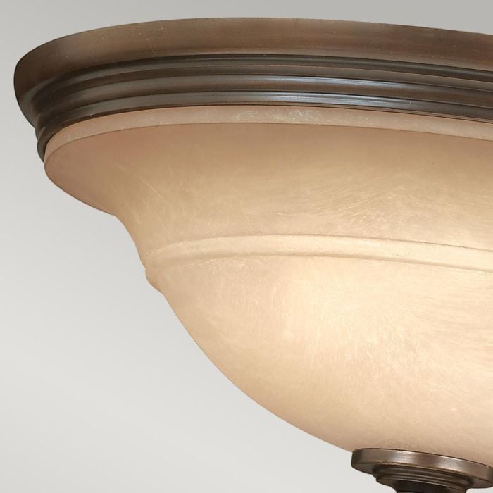 Elstead Lighting Plymouth 3 Light Flush - Olde Bronze